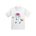 thumbnail image 1 of Awkward Styles Christmas T-Shirt for Girls Boys Xmas Dancing Unicorn Kids T Shirts, 1 of 4