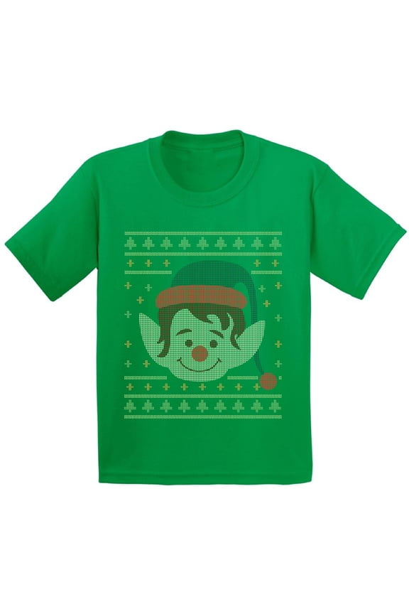 Christmas T-Shirt for Girls Boys Xmas Elf Kids T Shirts