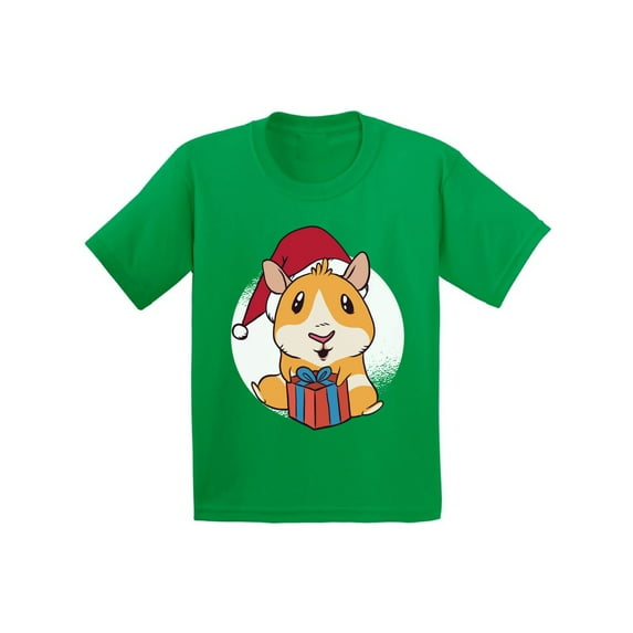 Awkward Styles Christmas T-Shirt for Girls Boys Xmas Guinea Pig Kids T Shirts