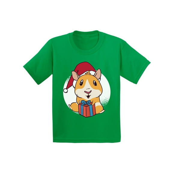 Awkward Styles Christmas T-Shirt for Girls Boys Xmas Guinea Pig Kids T Shirts