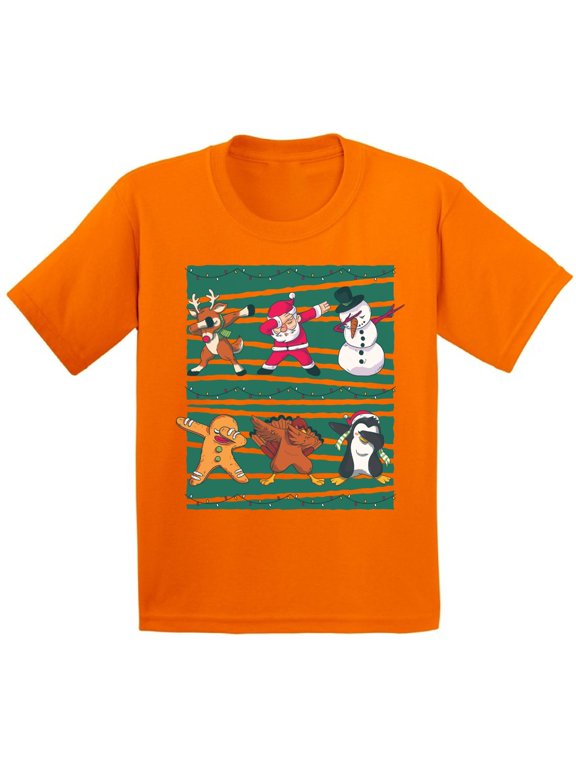 Christmas T-Shirt for Girls Boys Xmas Squad Dance Kids T Shirts