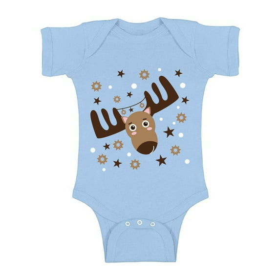Awkward Styles Xmas Baby Outfit Bodysuit Brown Christmas Deer Romper