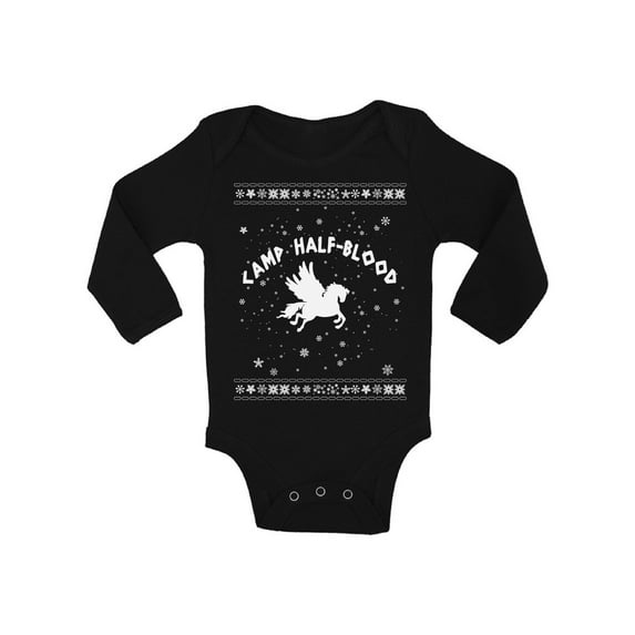 Awkward Styles Xmas Baby Outfit Bodysuit Christmas Camp Half-Blood Baby Romper