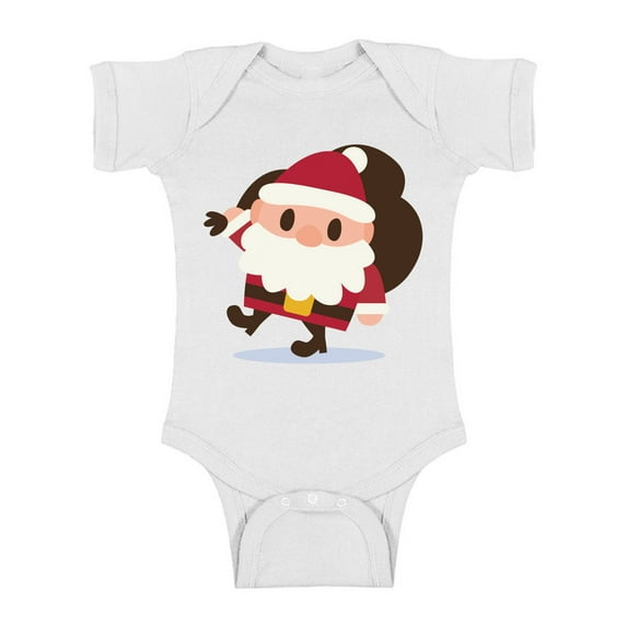 Awkward Styles Xmas Baby Outfit Bodysuit Christmas Cartoon Santa Romper