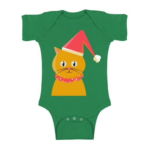 Awkward Styles Xmas Baby Outfit Bodysuit Christmas Cat Romper
