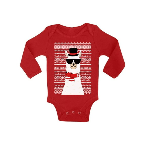 Awkward Styles Xmas Baby Outfit Bodysuit Christmas Llama Baby Romper
