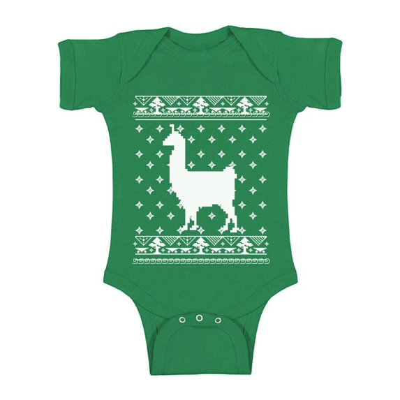Awkward Styles Xmas Baby Outfit Bodysuit Christmas Llama Romper