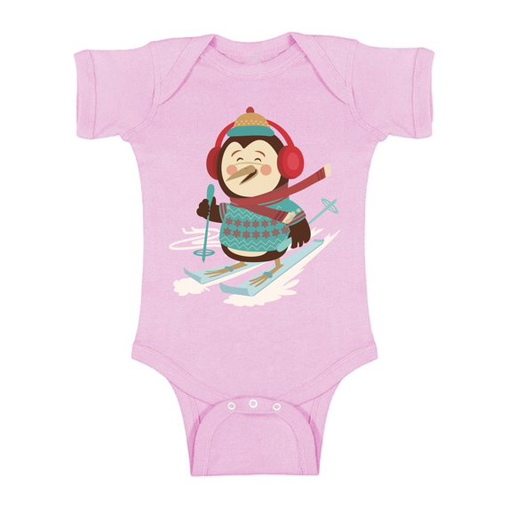 Awkward Styles Xmas Baby Outfit Bodysuit Christmas Penguin Romper