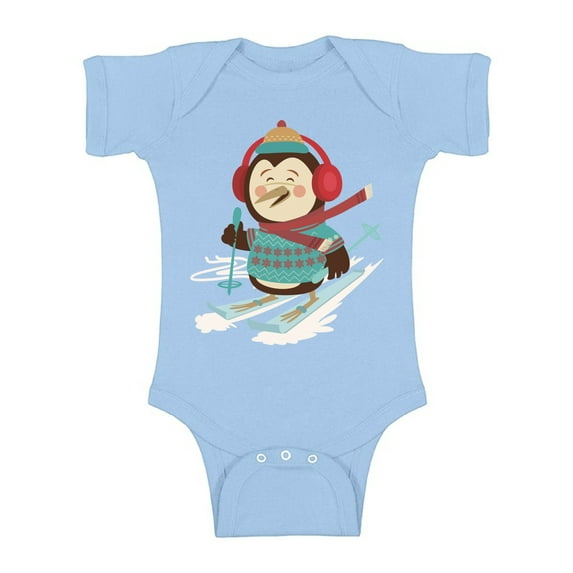Awkward Styles Xmas Baby Outfit Bodysuit Christmas Penguin Romper