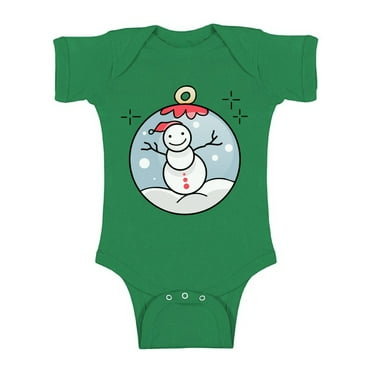 Awkward Styles Ugly Xmas Baby Outfit Bodysuit Christmas Snowman Romper