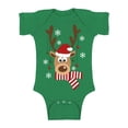 thumbnail image 1 of Awkward Styles Xmas Baby Outfit Bodysuit Deer in Red Xmas Hat Romper, 1 of 4
