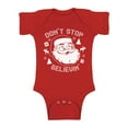 thumbnail image 1 of Awkward Styles Xmas Baby Outfit Bodysuit Don't Stop Believin Christmas Romper, 1 of 4