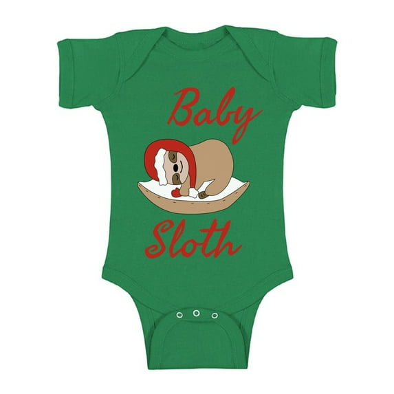 Awkward Styles Xmas Baby Outfit Bodysuit Little Christmas Sloth Romper