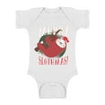 thumbnail image 1 of Awkward Styles Xmas Baby Outfit Bodysuit Merry Slothmas Christmas Romper, 1 of 4
