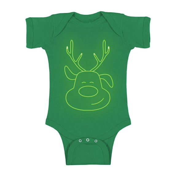 Awkward Styles Ugly Xmas Baby Outfit Bodysuit Neon Christmas Light Romper