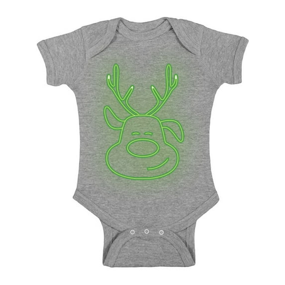 Awkward Styles Xmas Baby Outfit Bodysuit Neon Christmas Light Romper