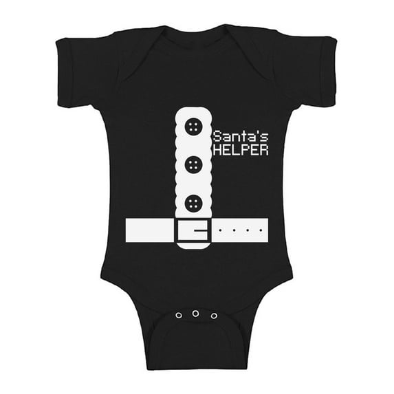 Awkward Styles Xmas Baby Outfit Bodysuit Santa's Christmas Helper Romper