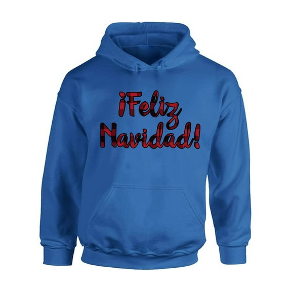 Awkward Styles Xmas Hoodie Christmas Feliz Navidad Plaid Hooded Sweatshirt