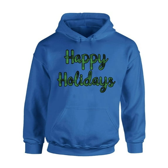 Awkward Styles Xmas Hoodie Christmas Happy Holidays Plaid Hooded Sweatshirt