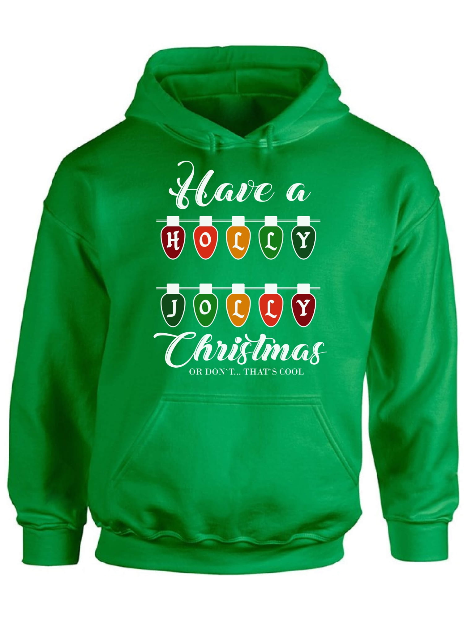 Awkward Styles Ugly Xmas Hoodie Christmas Holly Jolly Hooded Sweatshirt ...