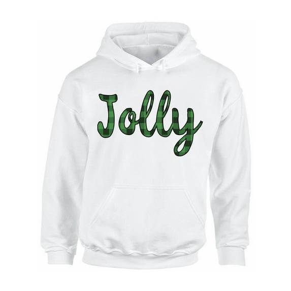 Awkward Styles Xmas Hoodie Christmas Jolly Plaid Hooded Sweatshirt
