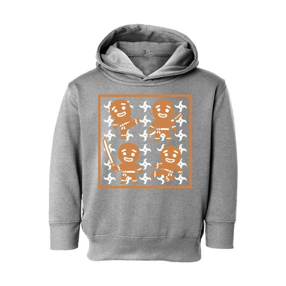 Awkward Styles Xmas Hoodie for Girls Boys Toddler Gingerbread Ninja Christmas Pattern Sweatshirt