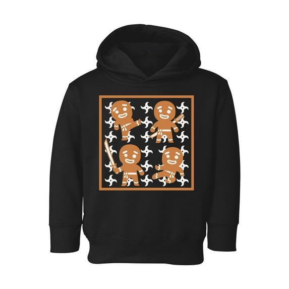 Awkward Styles Xmas Hoodie for Girls Boys Toddler Gingerbread Ninja Christmas Pattern Sweatshirt