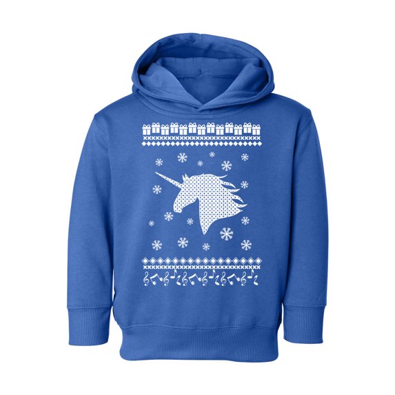 Awkward Styles Xmas Hoodie for Girls Boys Toddler White Christmas Unicorn Sweatshirt
