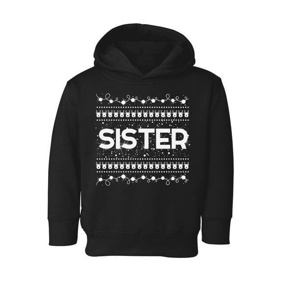Awkward Styles Xmas Hoodie for Girls Toddler Sister Christmas Pattern Sweatshirt