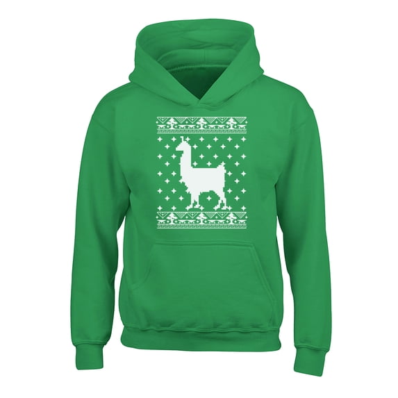 Awkward Styles Xmas Hoodies for Kids Youth Christmas Llama Sweatshirt