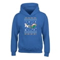 thumbnail image 1 of Awkward Styles Xmas Hoodies for Kids Youth Christmas Santa with Unicorn Sweatshirt, 1 of 4
