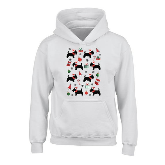 Awkward Styles Xmas Hoodies for Kids Youth Dogs Christmas Pattern Sweatshirt