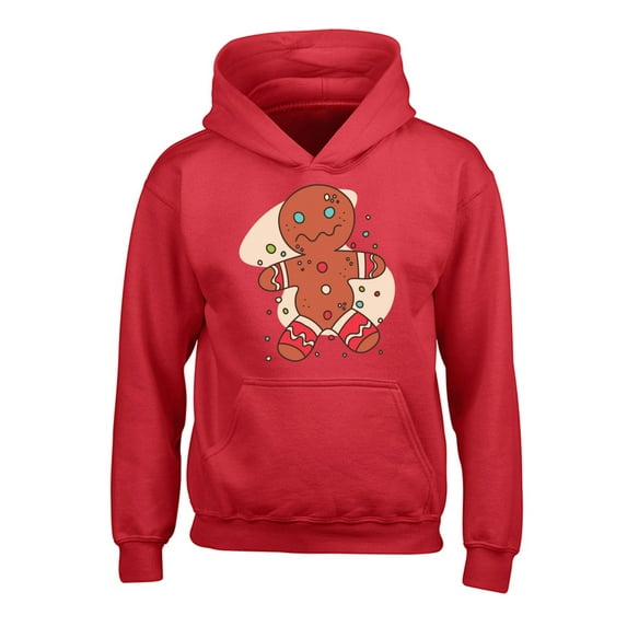 Awkward Styles Xmas Hoodies for Kids Youth Funny Christmas Gingerbread Sweatshirt