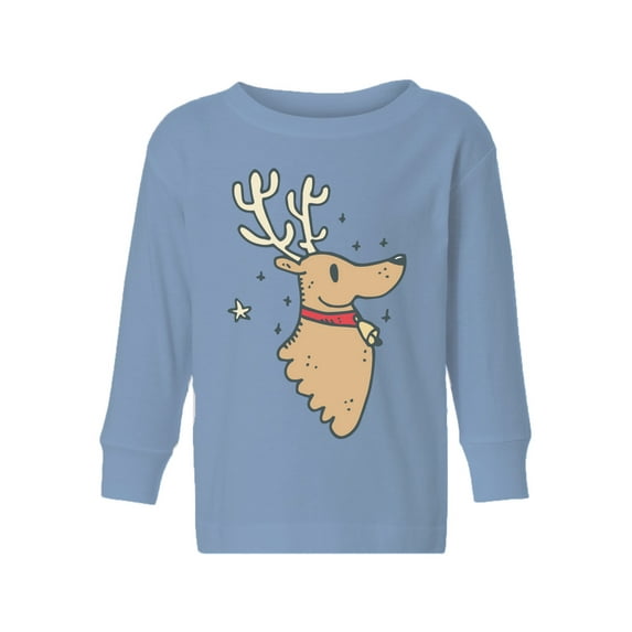 Awkward Styles Xmas Long Sleeve Shirt for Boys Girls Toddler Christmas Doodles Shirt