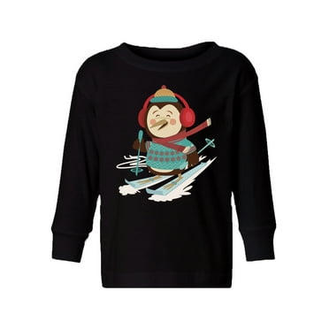 Awkward Styles Ugly Xmas Long Sleeve Shirt for Boys Girls Toddler Christmas Penguin Shirt