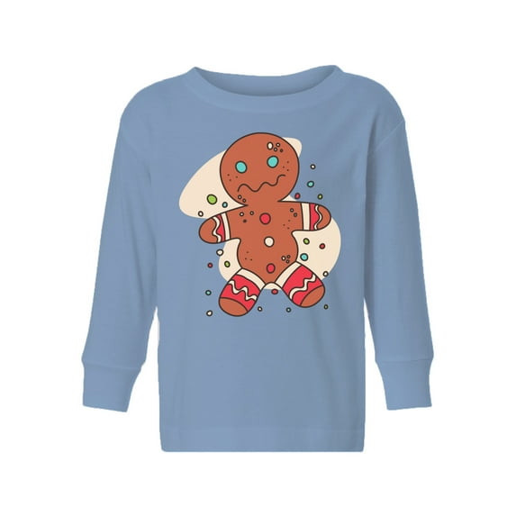 Awkward Styles Xmas Long Sleeve Shirt for Boys Girls Toddler Funny Christmas Gingerbread Shirt