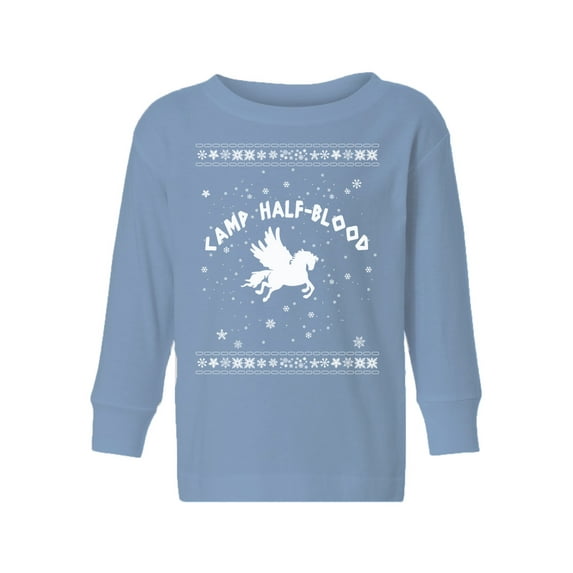 Awkward Styles Xmas Long Sleeve Shirt for Girls Boys Christmas Camp Half-Blood Shirt