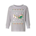 thumbnail image 1 of Awkward Styles Xmas Long Sleeve Shirt for Girls Boys Christmas Santa with Unicorn Shirt, 1 of 4