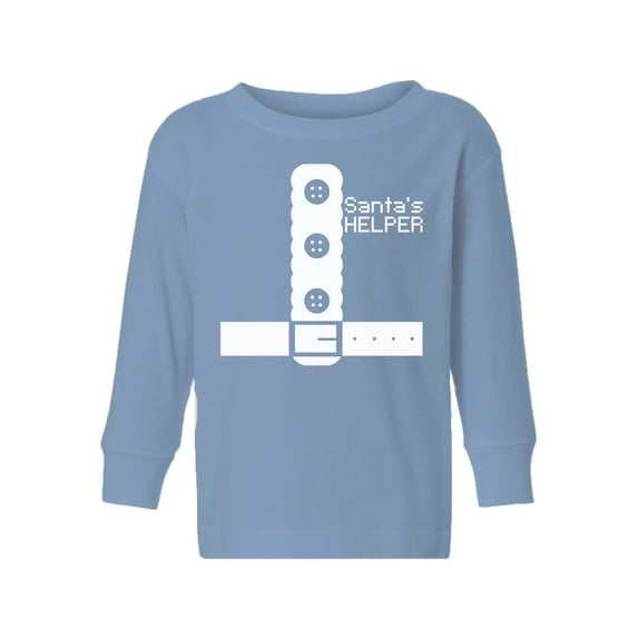 Awkward Styles Xmas Long Sleeve Shirt for Girls Boys Toddler Santa's Christmas Helper Shirt