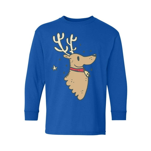 Awkward Styles Xmas Long Sleeve Shirt for Kids Youth Boys Girls Christmas Doodles Shirt