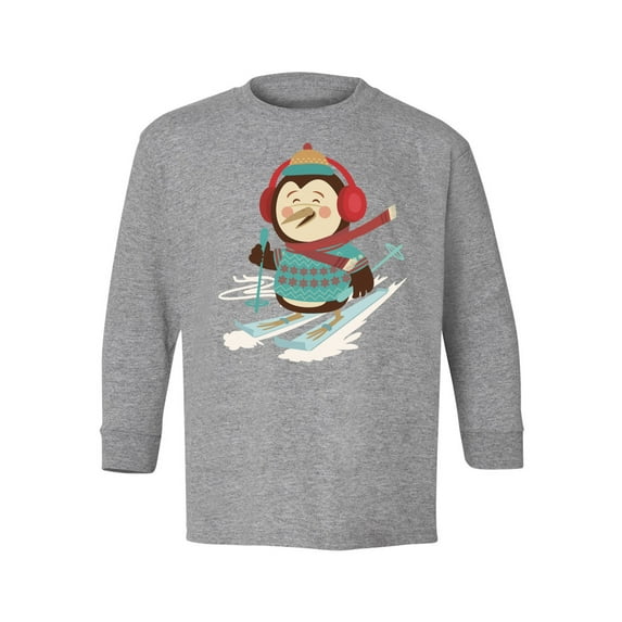 Awkward Styles Ugly Xmas Long Sleeve Shirt for Kids Youth Boys Girls Christmas Penguin Shirt