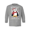 thumbnail image 1 of Awkward Styles Xmas Long Sleeve Shirt for Kids Youth Boys Girls Penguin Christmas Pattern Shirt, 1 of 4