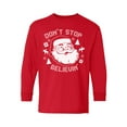 thumbnail image 1 of Awkward Styles Xmas Long Sleeve Shirt for Kids Youth Girls Boys Don't Stop Believin Christmas Shirt, 1 of 4