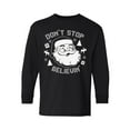 thumbnail image 1 of Awkward Styles Xmas Long Sleeve Shirt for Kids Youth Girls Boys Don't Stop Believin Christmas Shirt, 1 of 4