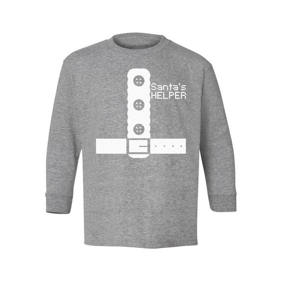 Awkward Styles Xmas Long Sleeve Shirt for Kids Youth Girls Boys Santa's Christmas Helper Shirt