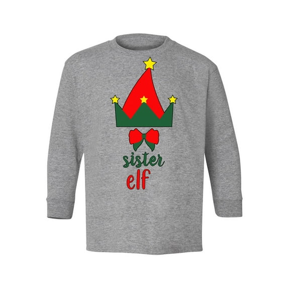 Awkward Styles Xmas Long Sleeve Shirt for Kids Youth Girls Christmas Sister Elf Shirt