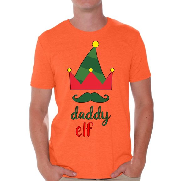 Awkward Styles Xmas Shirts for Men Christmas Elf Daddy T-Shirt