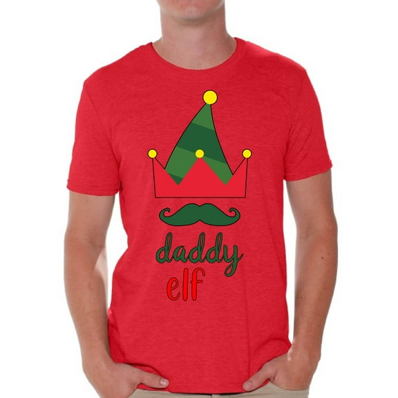 Awkward Styles Xmas Shirts for Men Christmas Elf Daddy T-Shirt