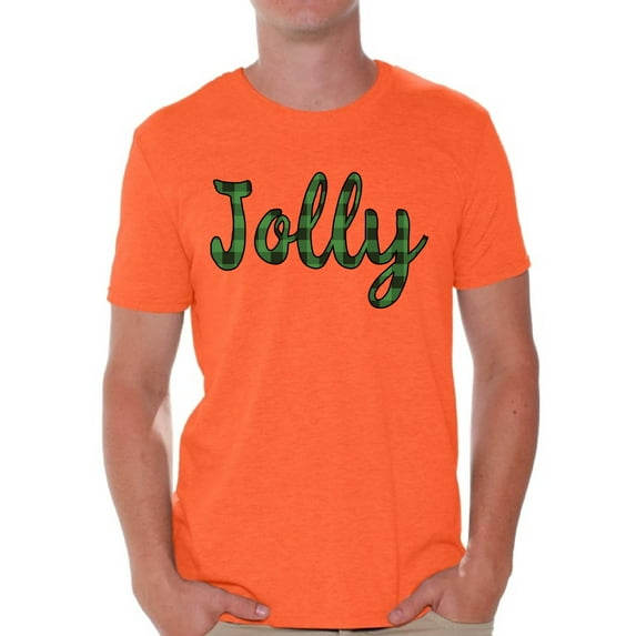 Awkward Styles Ugly Xmas Shirts for Men Christmas Jolly Plaid T-Shirt