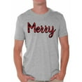 thumbnail image 1 of Awkward Styles Xmas Shirts for Men Christmas Merry Plaid T-Shirt, 1 of 4